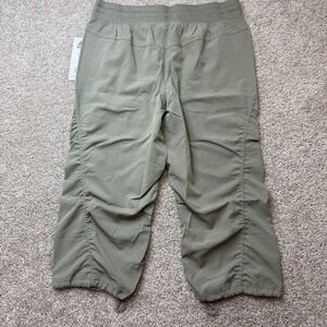 RBX Capri Pants Womens Medium Green Lightweight Drawstring Elastic Waist Pockets